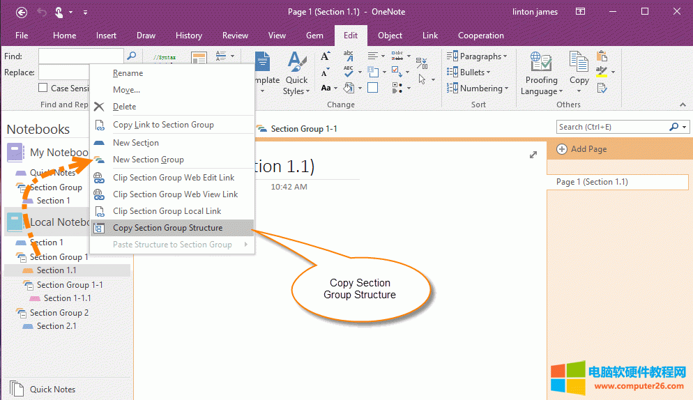 (f)һ OneNote օ^(q)MĽY(ji)(gu)