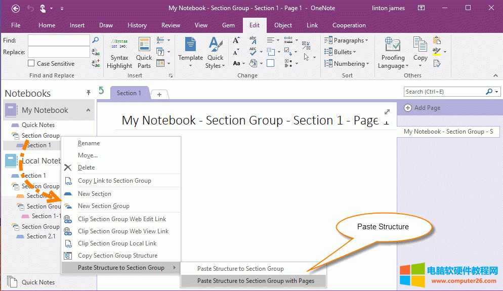 ճNY(ji)(gu)һ OneNote օ^(q)M棩