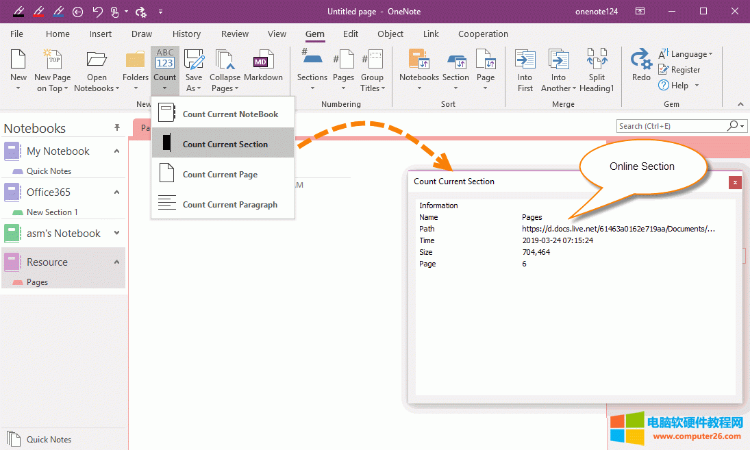 Pӛ䌚 Gem for OneNote ṩ˫@ùPӛօ^(q)СĹܡ