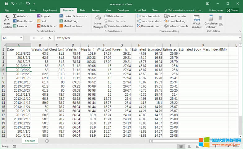 用 Excel 打開該 CSV 文件