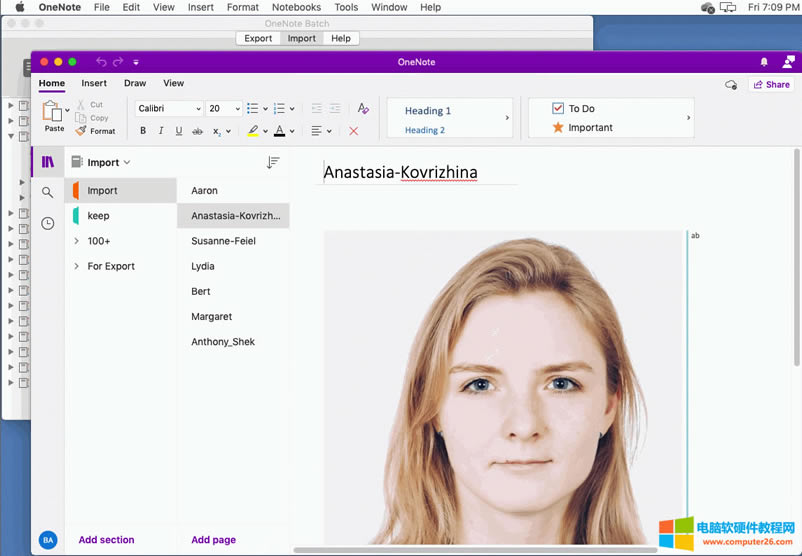 在 Mac OneNote 中查看結(jié)果