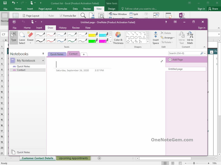 從 Excel 發(fā)送選中的多行到OneNote 里,生成多個(gè)對(duì)應(yīng)的 OneNote頁(yè)面以便相對(duì)應(yīng)給 Excel 的行做筆記。