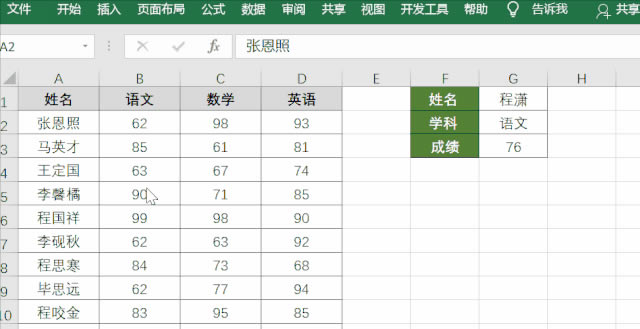 Excel制作動態(tài)聚光燈查詢單元格數(shù)據(jù)效果 Excel制作動態(tài)聚光燈查詢單元格數(shù)據(jù)效果