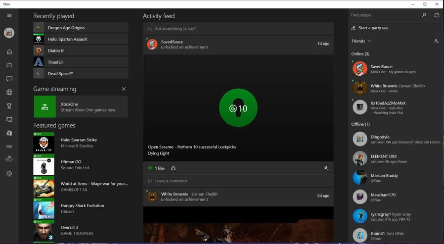 Windows10Xbox罻W(wng)j(lu)