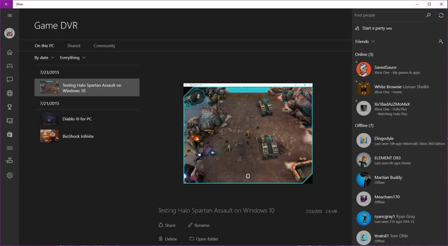 Windows10Xbox罻W(wng)j(lu)