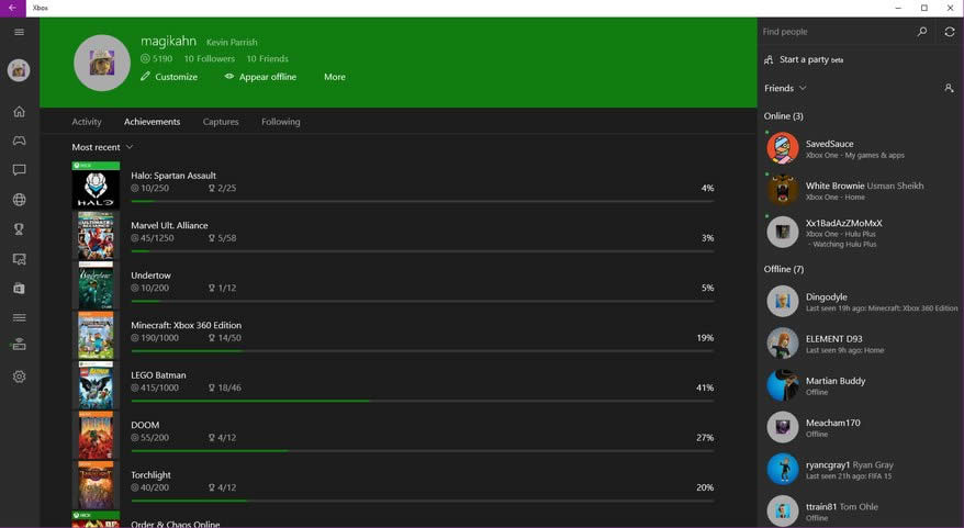 Windows10Xbox罻W(wng)j(lu)