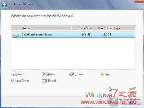 Windows7安裝時(shí)無法創(chuàng)建新分區(qū)的解決辦法