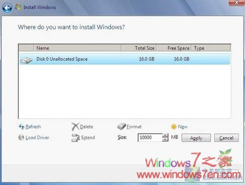 Windows7安裝時(shí)無法創(chuàng)建新分區(qū)的解決辦法