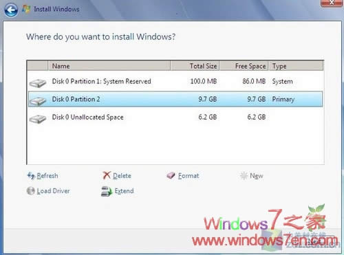 Windows7安裝時(shí)無法創(chuàng)建新分區(qū)的解決辦法