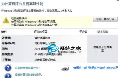 Win7 64位系統(tǒng)不能進(jìn)行硬件評(píng)分怎么辦?