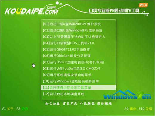 圖2 PE功能選擇界面 圖2 PE功能選擇界面