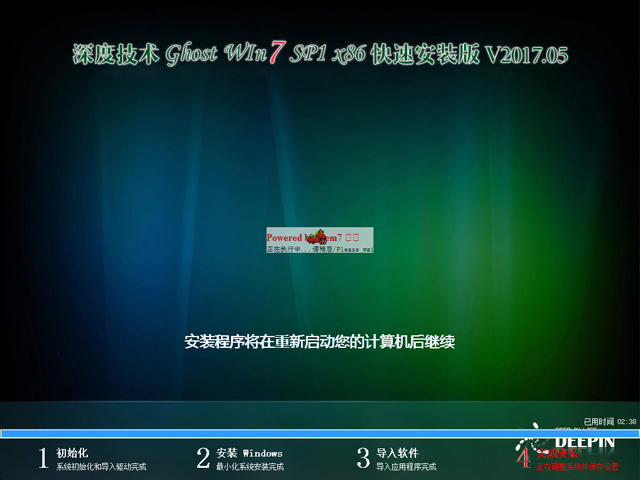 ȼg GHOST WIN7 SP1 X86 ٰb V2017.0532λ