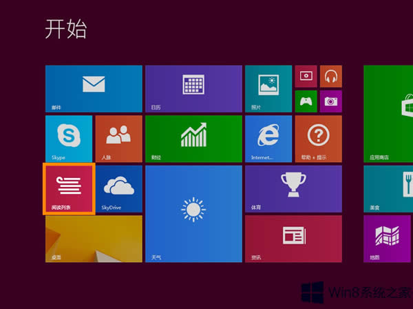 Win8系統(tǒng)把網(wǎng)頁內(nèi)容保存到閱讀列表的步驟