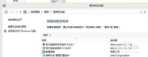 啟用或關(guān)閉windows功能 啟用或關(guān)閉windows功能