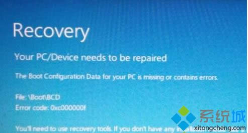 win8系統(tǒng)開機(jī)出現(xiàn)recovery錯(cuò)誤提示 win8系統(tǒng)開機(jī)出現(xiàn)recovery錯(cuò)誤提示